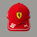Charles Leclerc Signed Ferrari CL16 Cap in Premium Acrylic Display Case