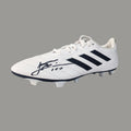 Lionel Messi Signed adidas Boot (White) in Premium Acrylic Display Case
