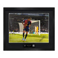 Lamine Yamal Signed Barcelona Goal Celebration Photo – Framed