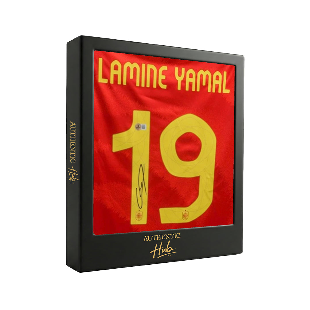 Lamine Yamal Signed Spain Home Football Shirt 2024