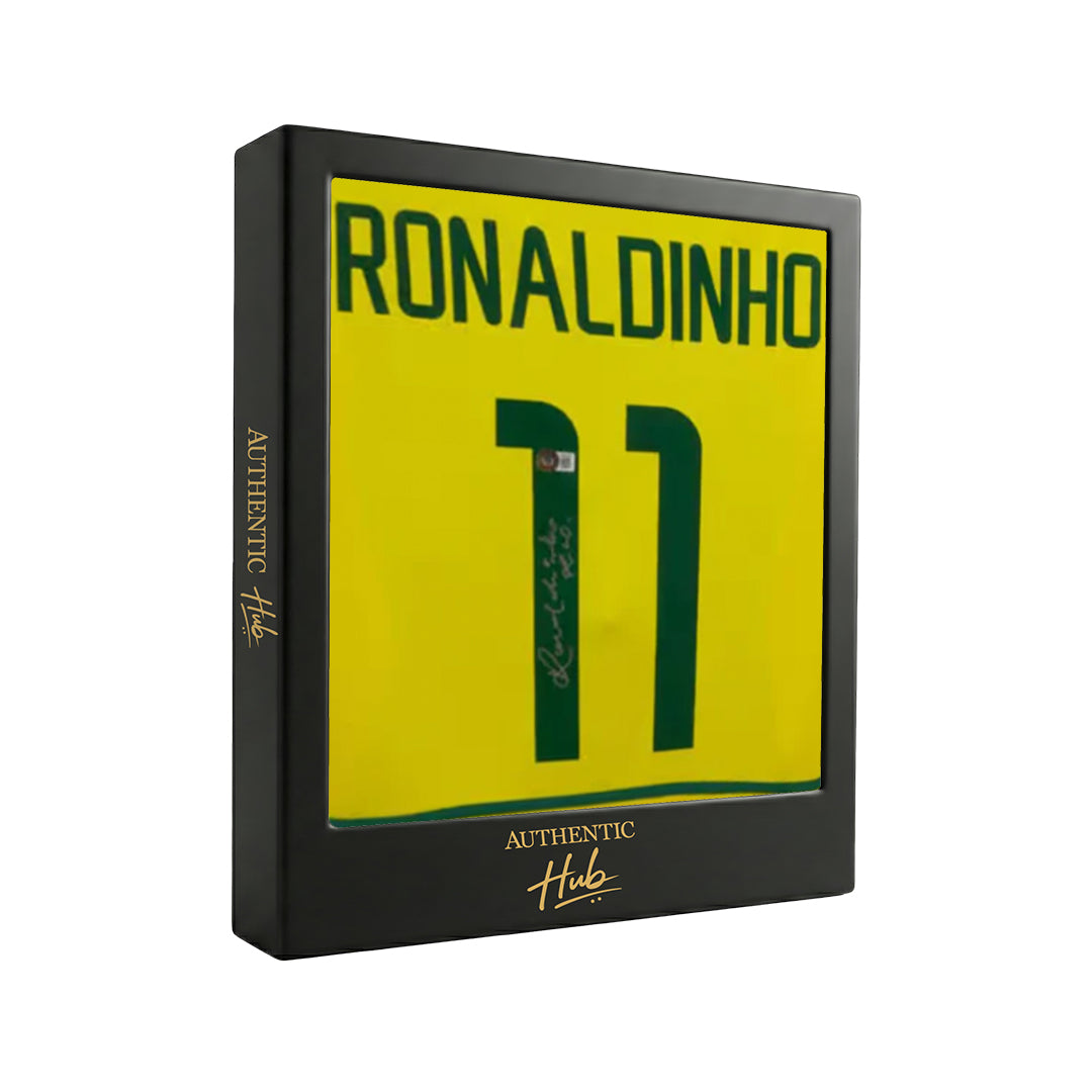 Ronaldinho Signed 2002 Brazil National Team Jersey