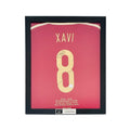 Xavi Hernandez Signed Spain 2014-15 Shirt: Career Achievements Embroidery - Framed