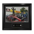 Charles Leclerc Signed Framed Photo – Victory Celebration