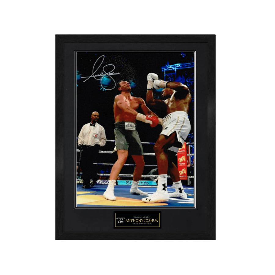 Anthony Joshua Signed Boxing Photo: Klitschko Uppercut