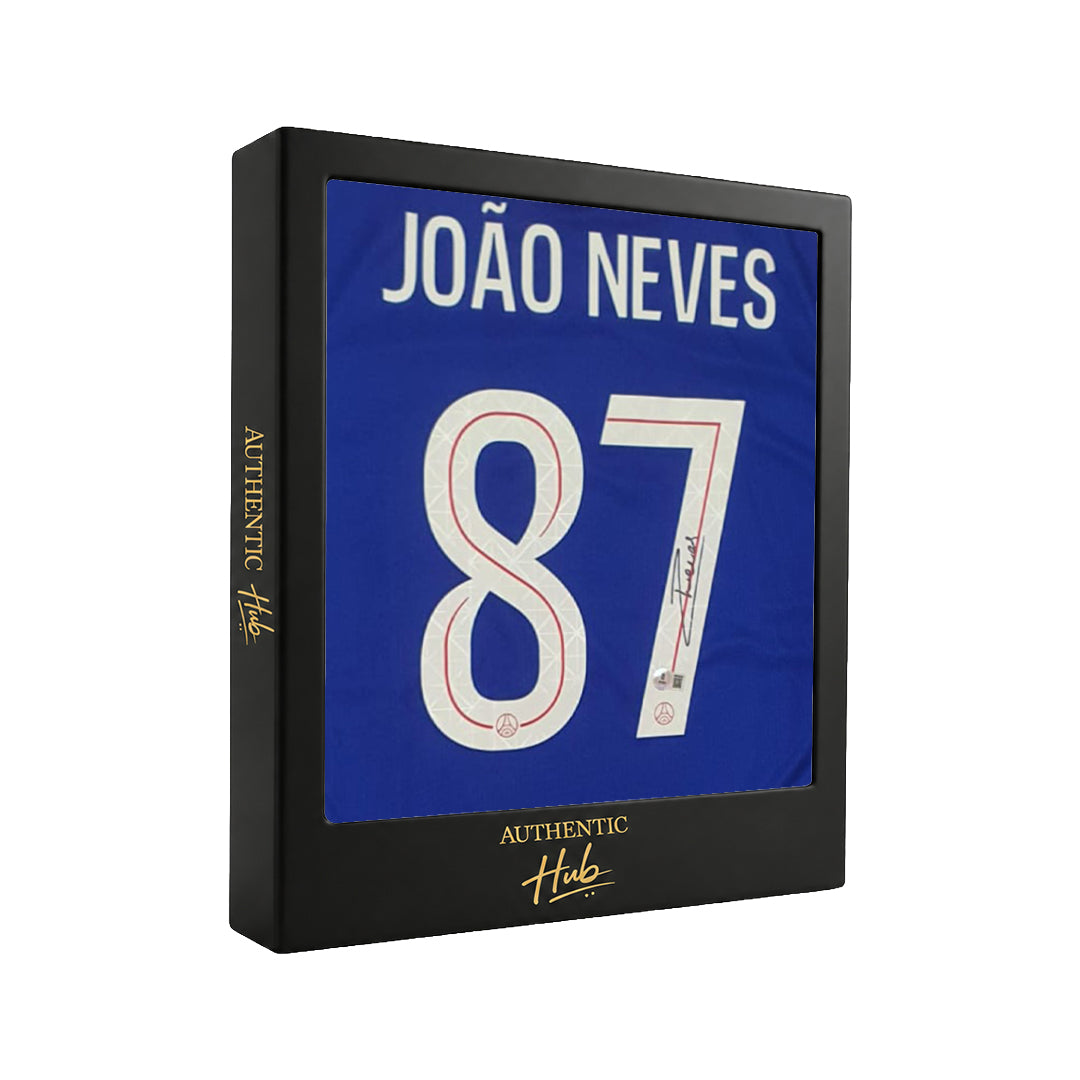 João Neves Signed 2025/26 PSG Home Jersey