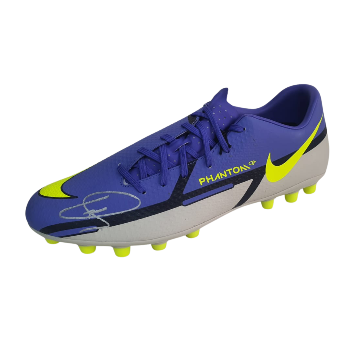 Vinicius Jr Signed Nike Phantom Football Boot in Premium Acrylic Display Case