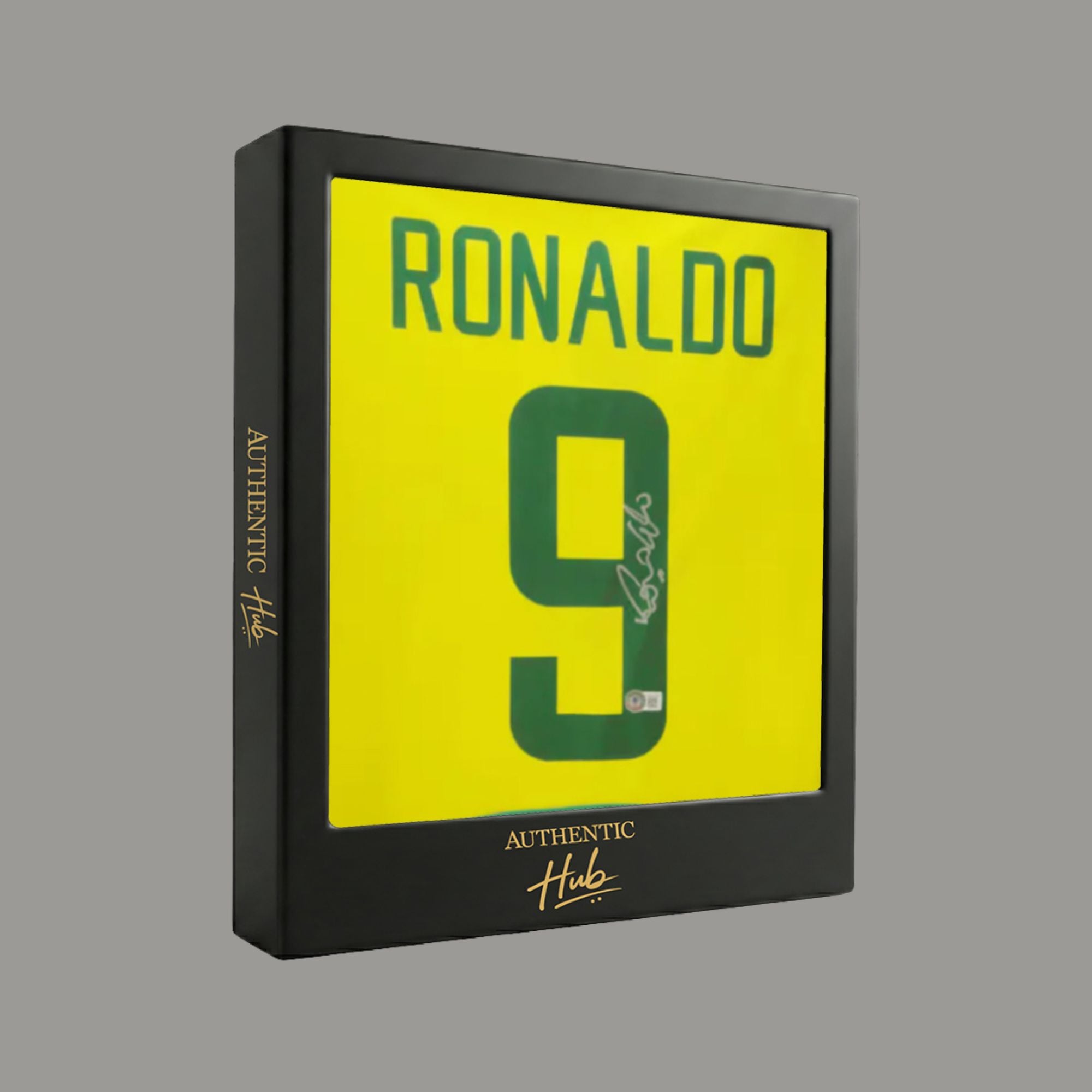 Ronaldo Nazário Signed 2002 Brazil Home Jersey