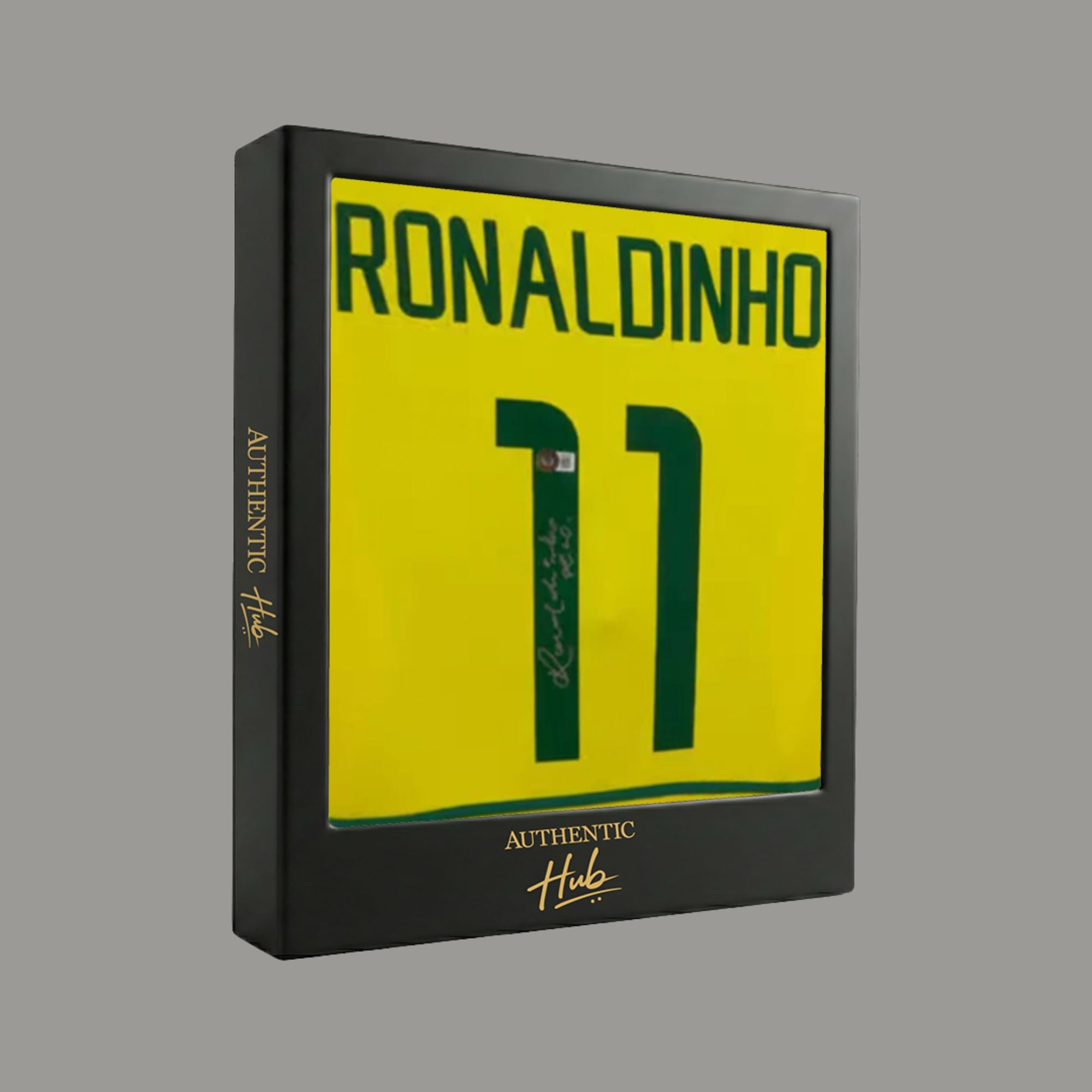 Ronaldinho Signed 2002 Brazil National Team Jersey