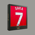 Bukayo Saka Signed Arsenal Home Jersey