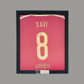 Xavi Hernandez Signed Spain 2014-15 Shirt: Career Achievements Embroidery - Framed