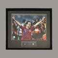 Xavi Hernandez Signed Spain International Framed Photo