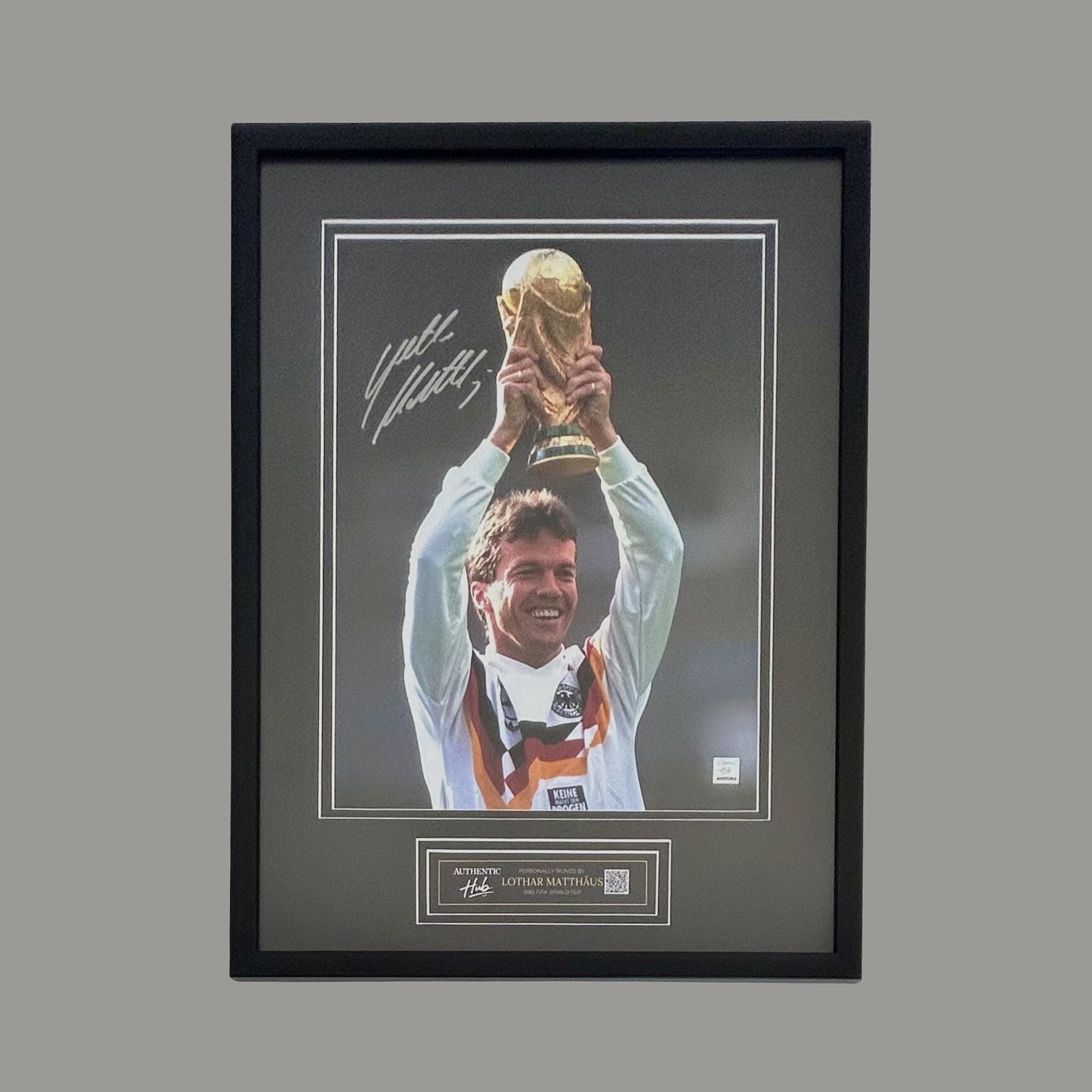Lothar Matthäus Signed Germany Framed Photo: World Cup Winner