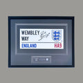 Paul Gascoigne Signed England Street Sign - Framed
