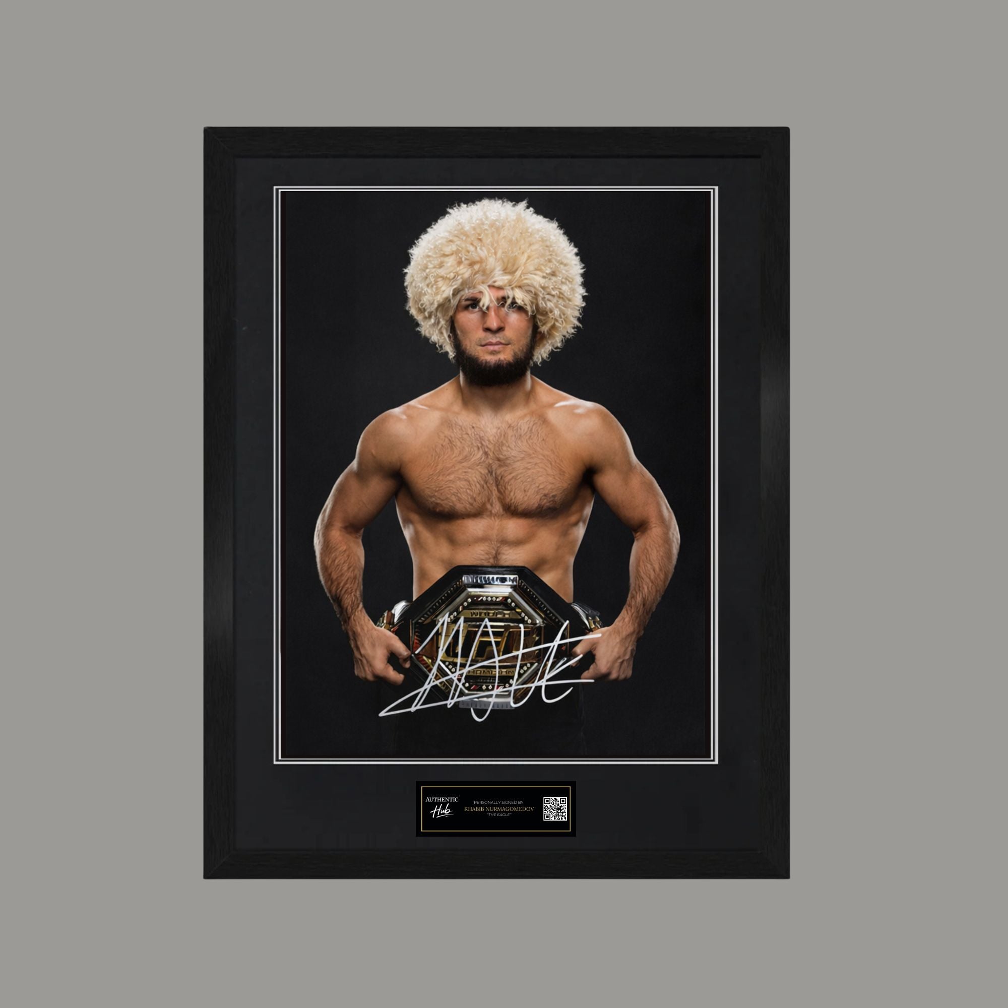 Khabib Nurmagomedov Signed UFC Photo – Framed