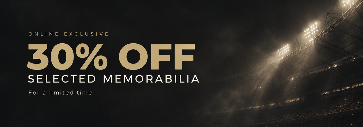 Online exclusive — 30% off selected memorabilia